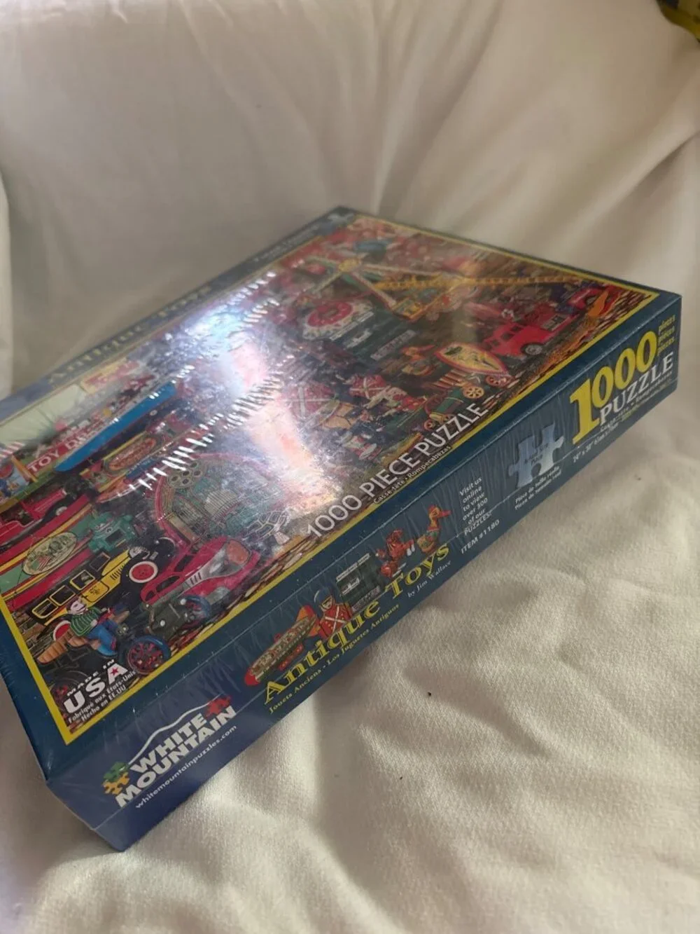 White Mountain Antique Toys 1000-Piece Jigsaw Larger Piece Puzzle By Jim Wallace